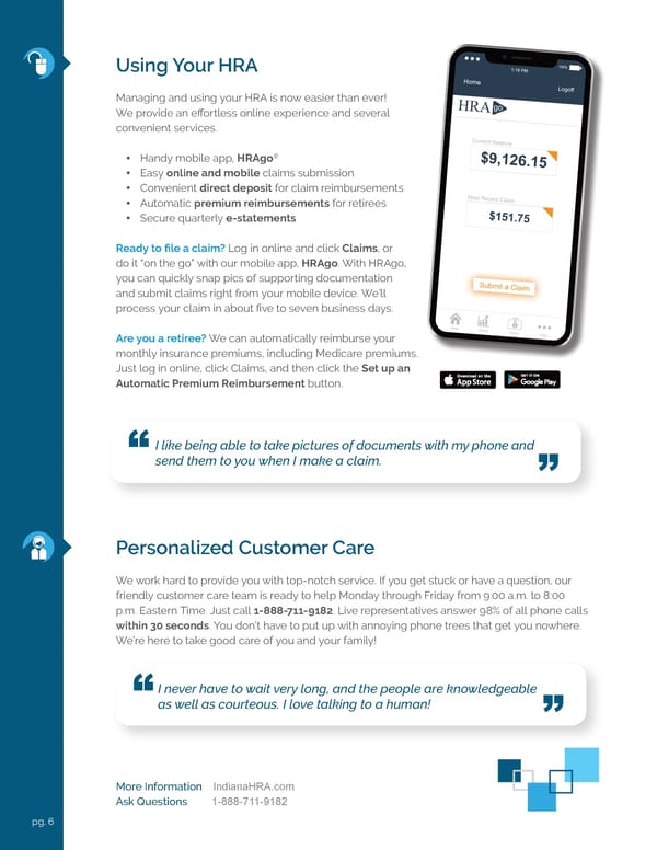 Indiana HRA Plan Brochure - Page 6