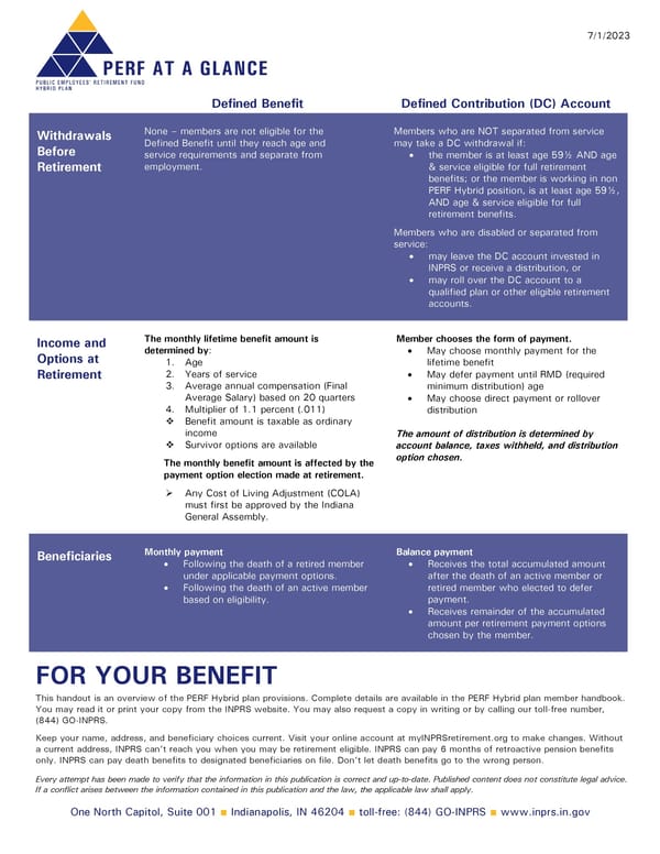 PERF at a Glance - Page 2
