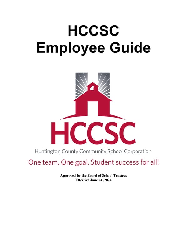 HCCSC Employee Guide - Page 1