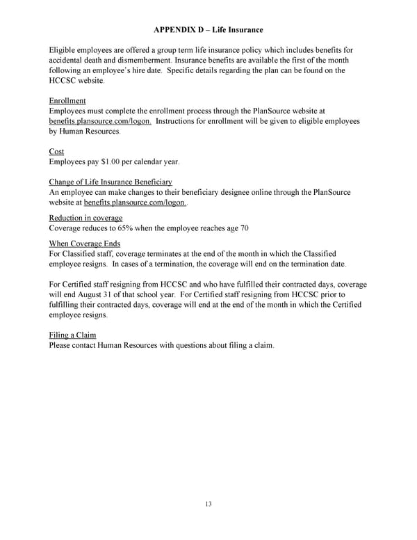 HCCSC Employee Guide - Page 16