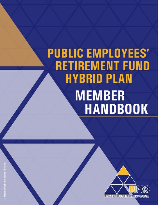 Public Employees' Retirement Fund Hybrid Plan: Member Handbook - Page 1
