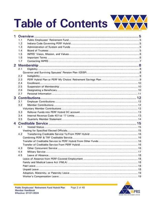 Public Employees' Retirement Fund Hybrid Plan: Member Handbook - Page 2