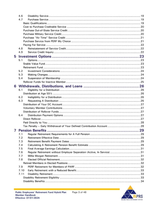 Public Employees' Retirement Fund Hybrid Plan: Member Handbook - Page 3