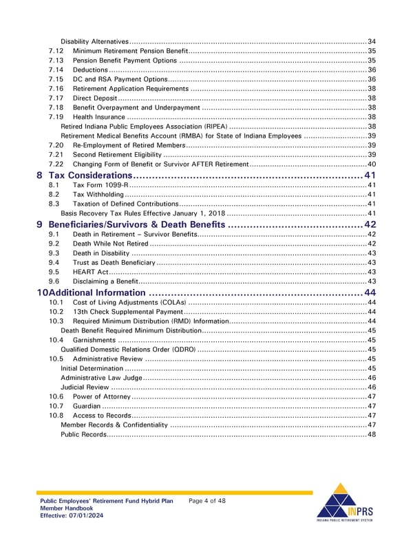 Public Employees' Retirement Fund Hybrid Plan: Member Handbook - Page 4