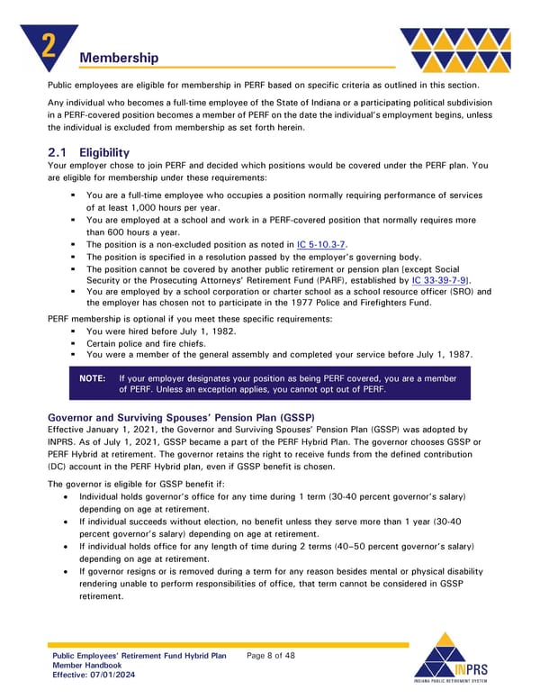 Public Employees' Retirement Fund Hybrid Plan: Member Handbook - Page 8