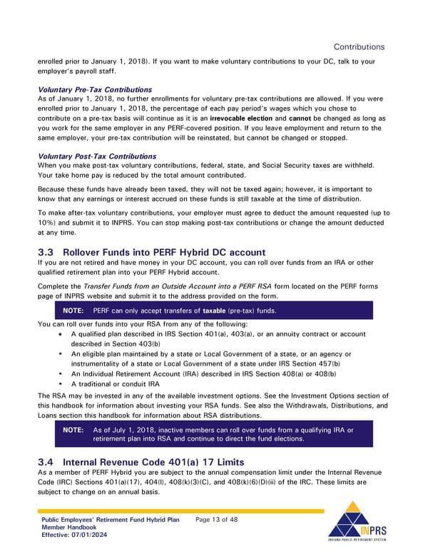 Public Employees' Retirement Fund Hybrid Plan: Member Handbook - Page 13
