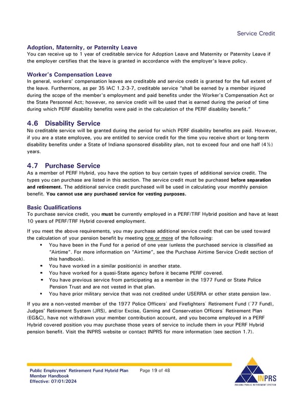 Public Employees' Retirement Fund Hybrid Plan: Member Handbook - Page 19