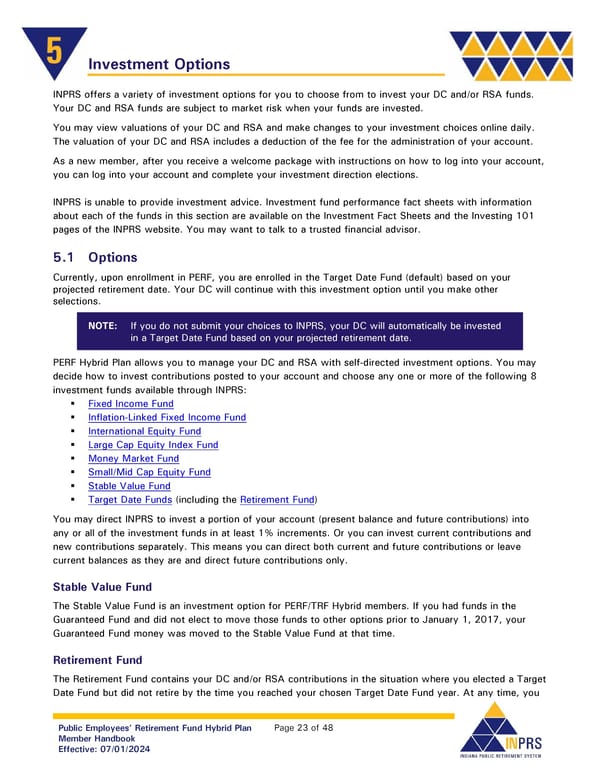 Public Employees' Retirement Fund Hybrid Plan: Member Handbook - Page 23