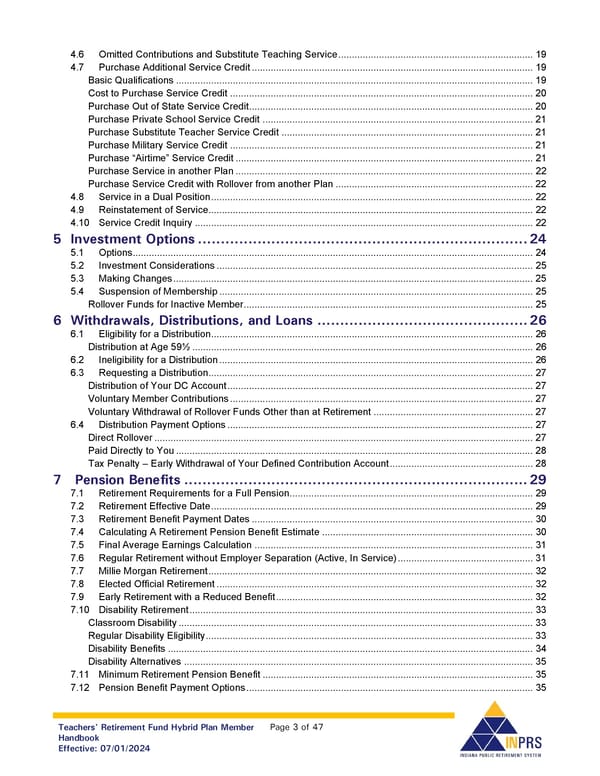 Teachers' Retirement Fund Hybrid Plan Member Handbook - Page 3