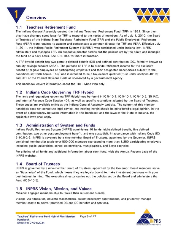 Teachers' Retirement Fund Hybrid Plan Member Handbook - Page 5