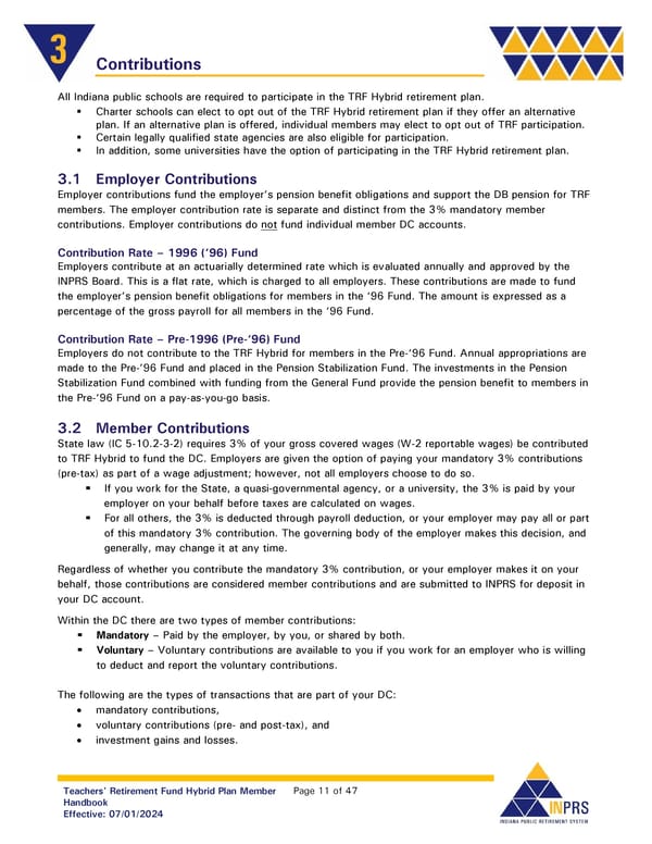Teachers' Retirement Fund Hybrid Plan Member Handbook - Page 11
