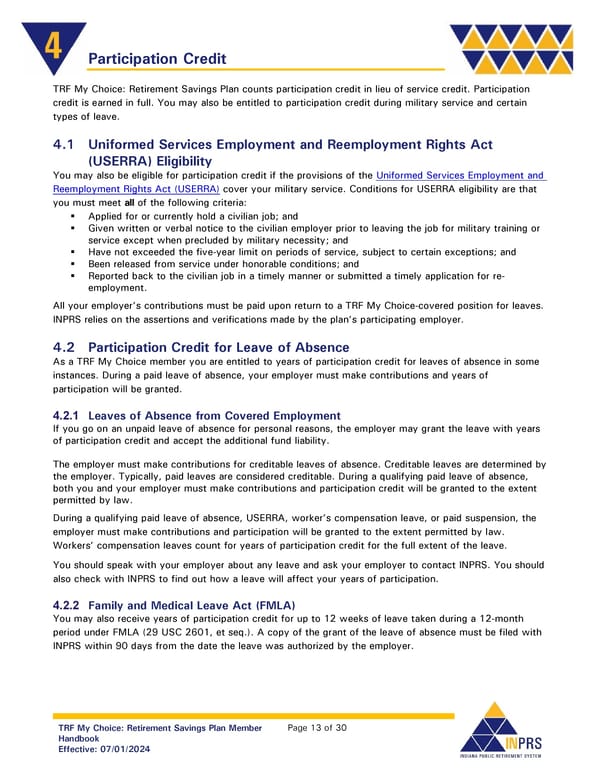 Teachers’ Retirement Fund My Choice Plan Member Handbook - Page 13