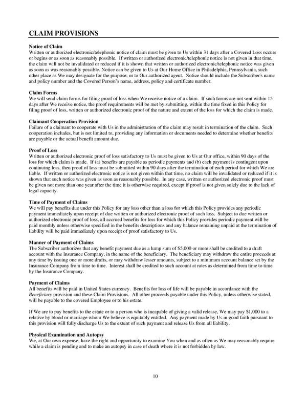 Group AD&D Certificate - Page 20