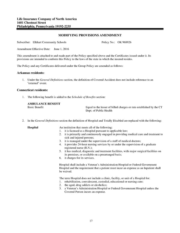 Group Accident Insurance Certificate - Page 27