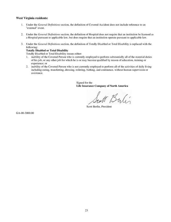 Group Accident Insurance Certificate - Page 33