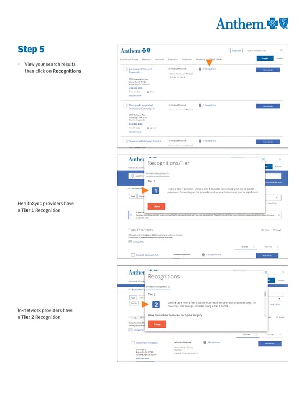 Finding a HealthSync Provider with Anthem - Page 3
