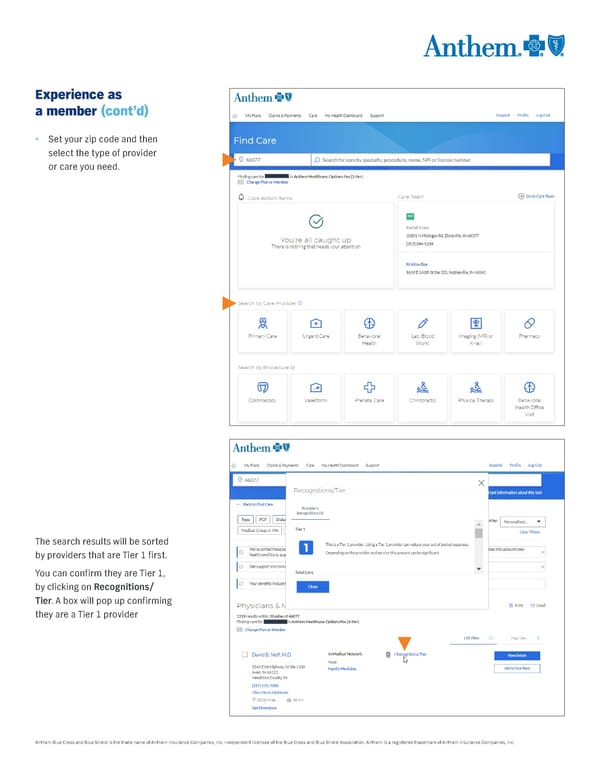 Finding a HealthSync Provider with Anthem - Page 5