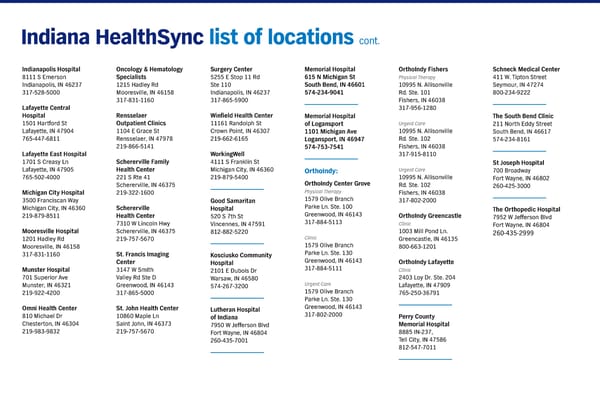 HealthSync High Performance Network Providers - Page 3