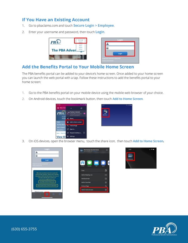 Mobile Benefits Portal Guide - Page 2