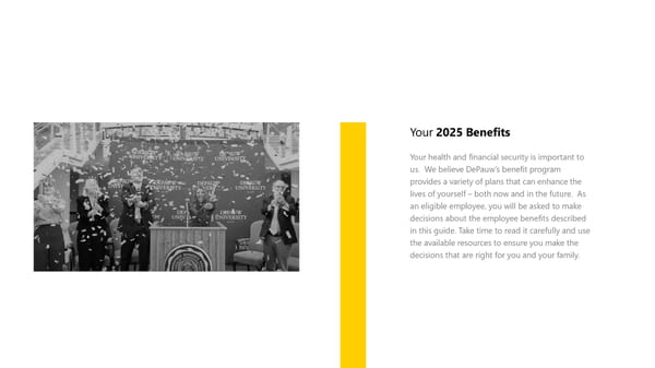 DePauw University 2025 Benefit Guide - Page 2