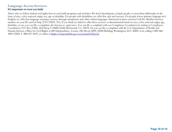 Summary of Benefits and Coverage: Anthem Blue Access PPO - Page 10