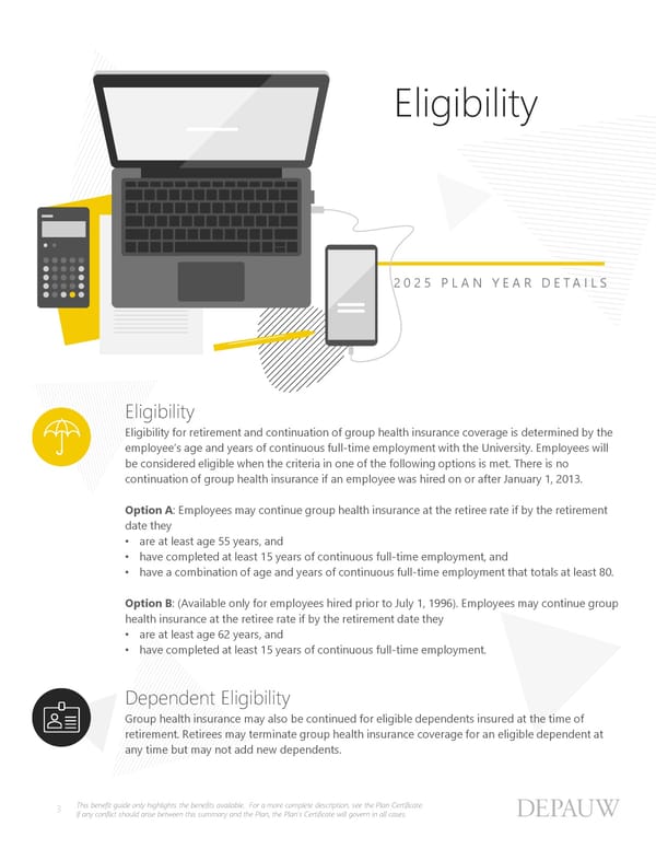Pre-65 Retirees: Benefit Guide 2025 - Page 3