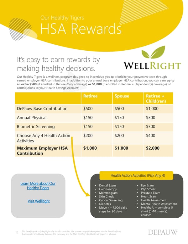 Pre-65 Retirees: Benefit Guide 2025 - Page 12