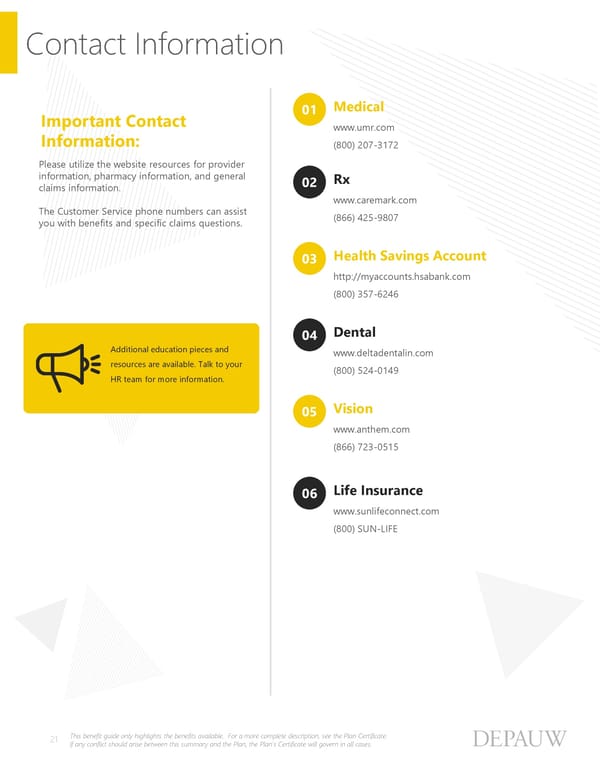 Pre-65 Retirees: Benefit Guide 2025 - Page 21