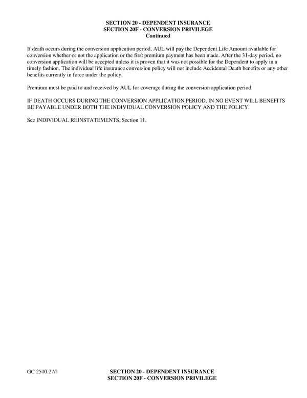 Certificate of Insurance for Group Term Life Insurance - Page 44