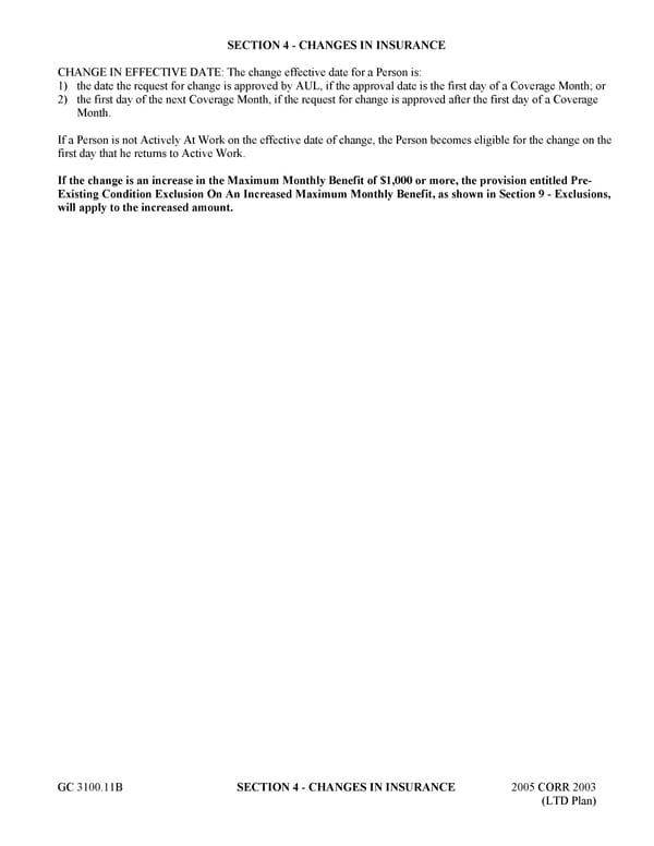 Certificate of Insurance: Group Long Term Disability Income Insurance - Page 18