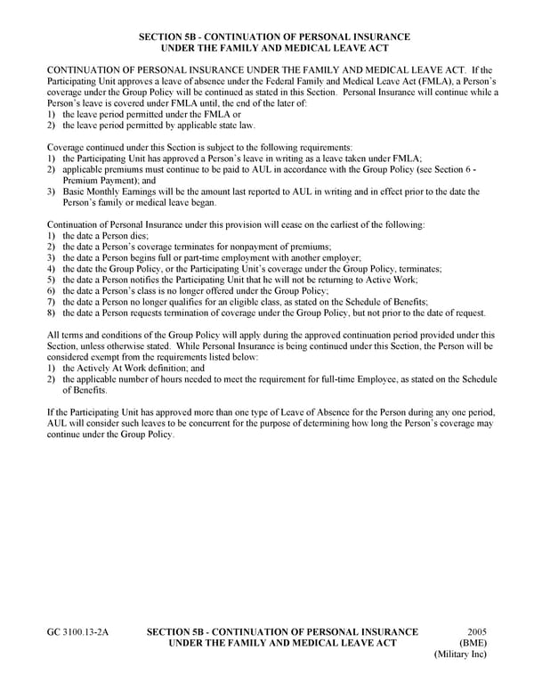 Certificate of Insurance: Group Long Term Disability Income Insurance - Page 23