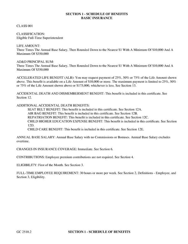 Group Term Life Insurance Certificate - Page 4