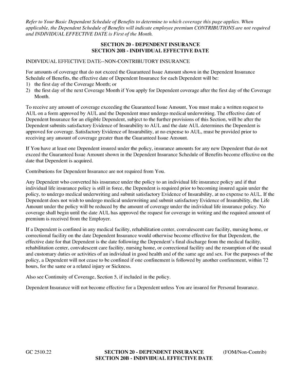 Group Term Life Insurance Certificate - Page 39