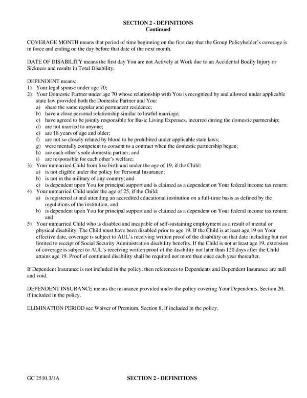 Certificate of Group Term Life Insurance - Page 6