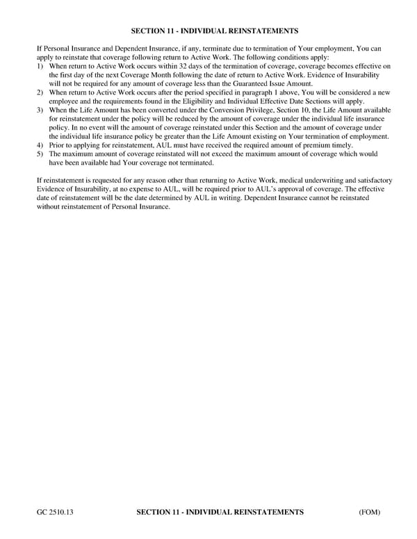 Certificate of Group Term Life Insurance - Page 15