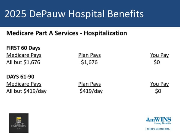 DePauw University Medical & Rx Benefits Program for Medicare Retirees - Page 13