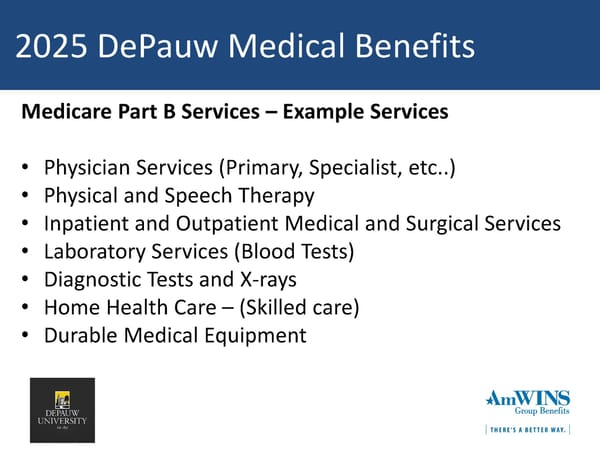 DePauw University Medical & Rx Benefits Program for Medicare Retirees - Page 16