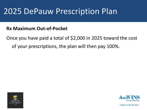 DePauw University Medical & Rx Benefits Program for Medicare Retirees - Page 24