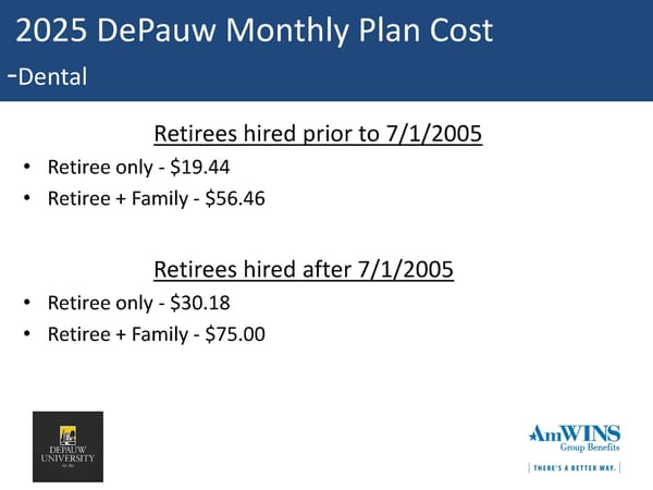 DePauw University Medical & Rx Benefits Program for Medicare Retirees - Page 28