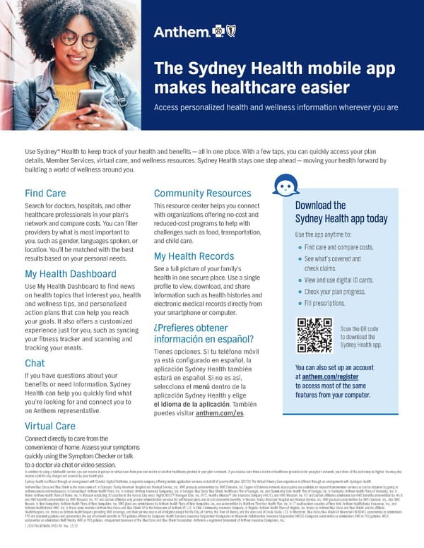 The Sydney Health Mobile App Overview - Page 1