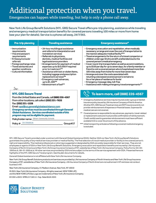 Emergency Travel Assistance Services - Page 1