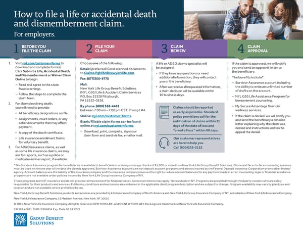 How to File a Life or Accidental Death and Dismemberment Claim - Page 1