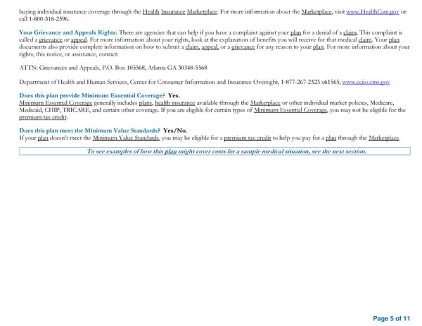 Summary of Benefits and Coverage for Elkhart Community Schools Health Plan - Page 5