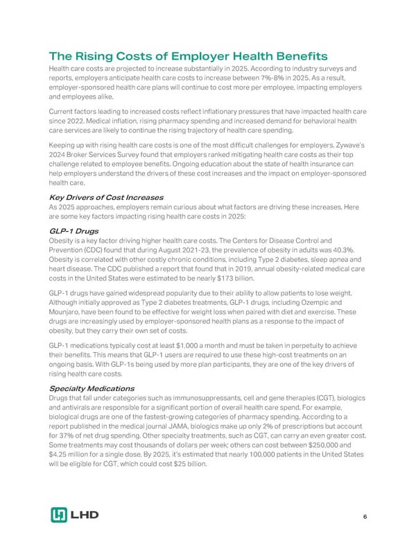 2025 Employee Benefits Market Outlook - Page 6