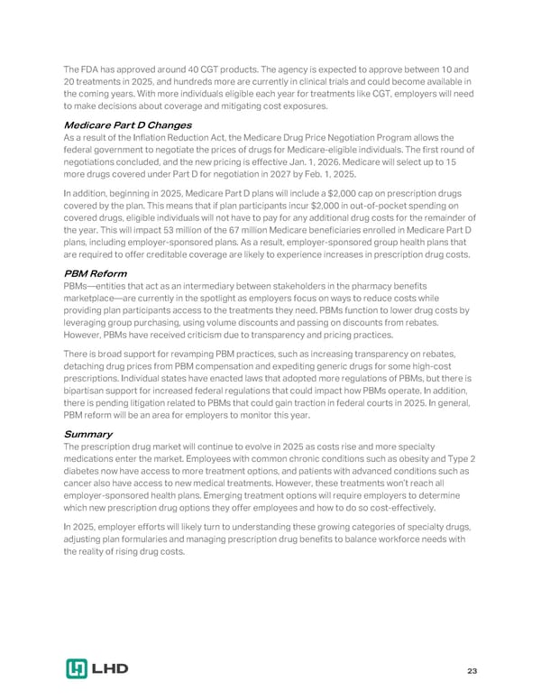 2025 Employee Benefits Market Outlook - Page 23