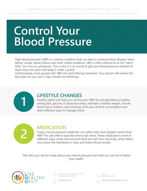 Control Your Blood Pressure - Page 1