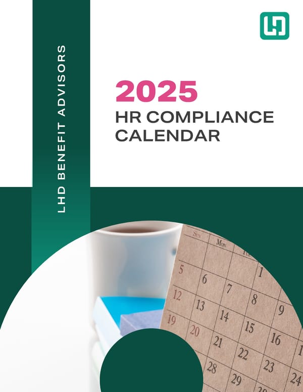 2025 HR Compliance Calendar - Page 1