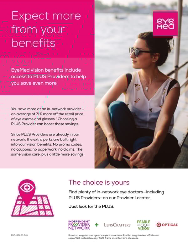 Jay School Corporation Vision Care Summary of Benefits - Page 2