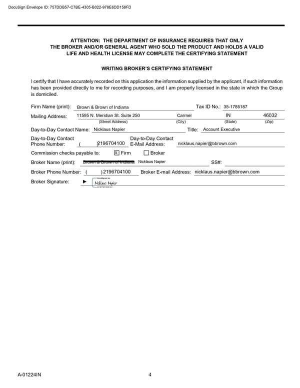 Fidelity Security Life Insurance Company Group Vision Insurance Policy - Page 24