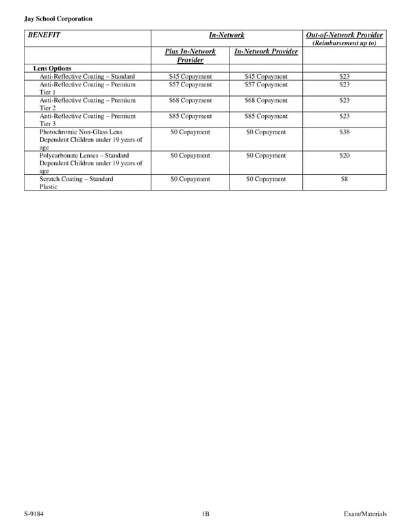 Group Vision Insurance Certificate - Page 10